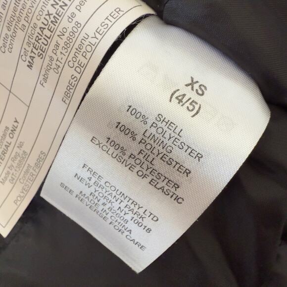 Free Country Boys sz. XS red & black winter coat, warm, cozy #4293 - Picture 7 of 10